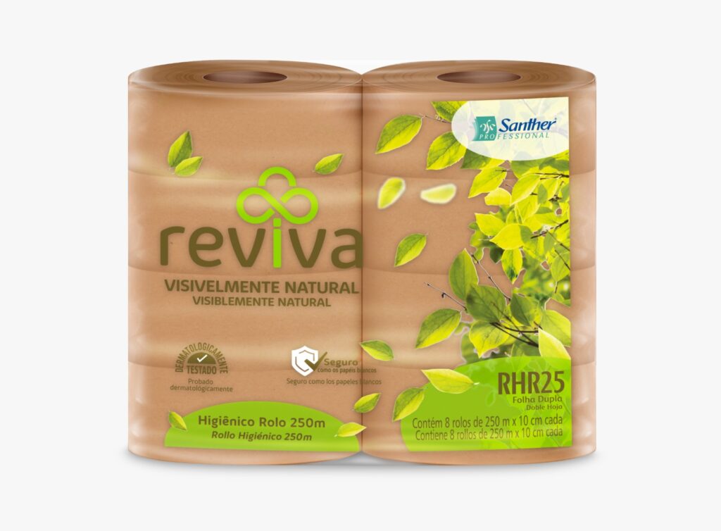 Papel Higiênico Folha Dupla Rolo Reviva RHR25
