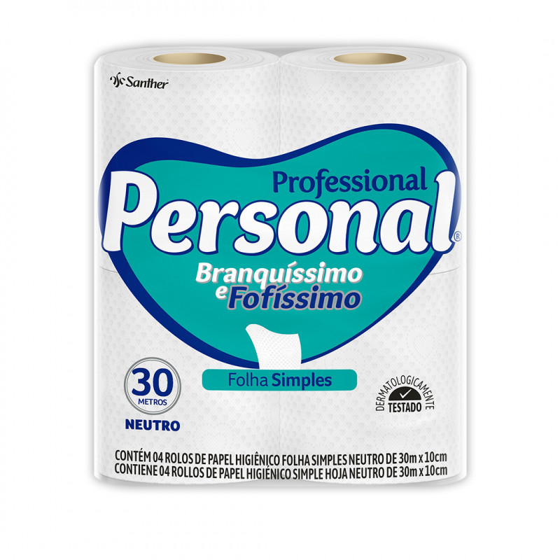 Papel Higiênico Personal Folha Simples 30 metros PPS45